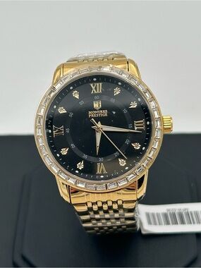 Montres Prestige Men’s Gold-Tone Watch MPW-0238